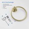 Kibi Circular Bathroom Towel Ring - Brush Gold KBA1406BG - alternate 10